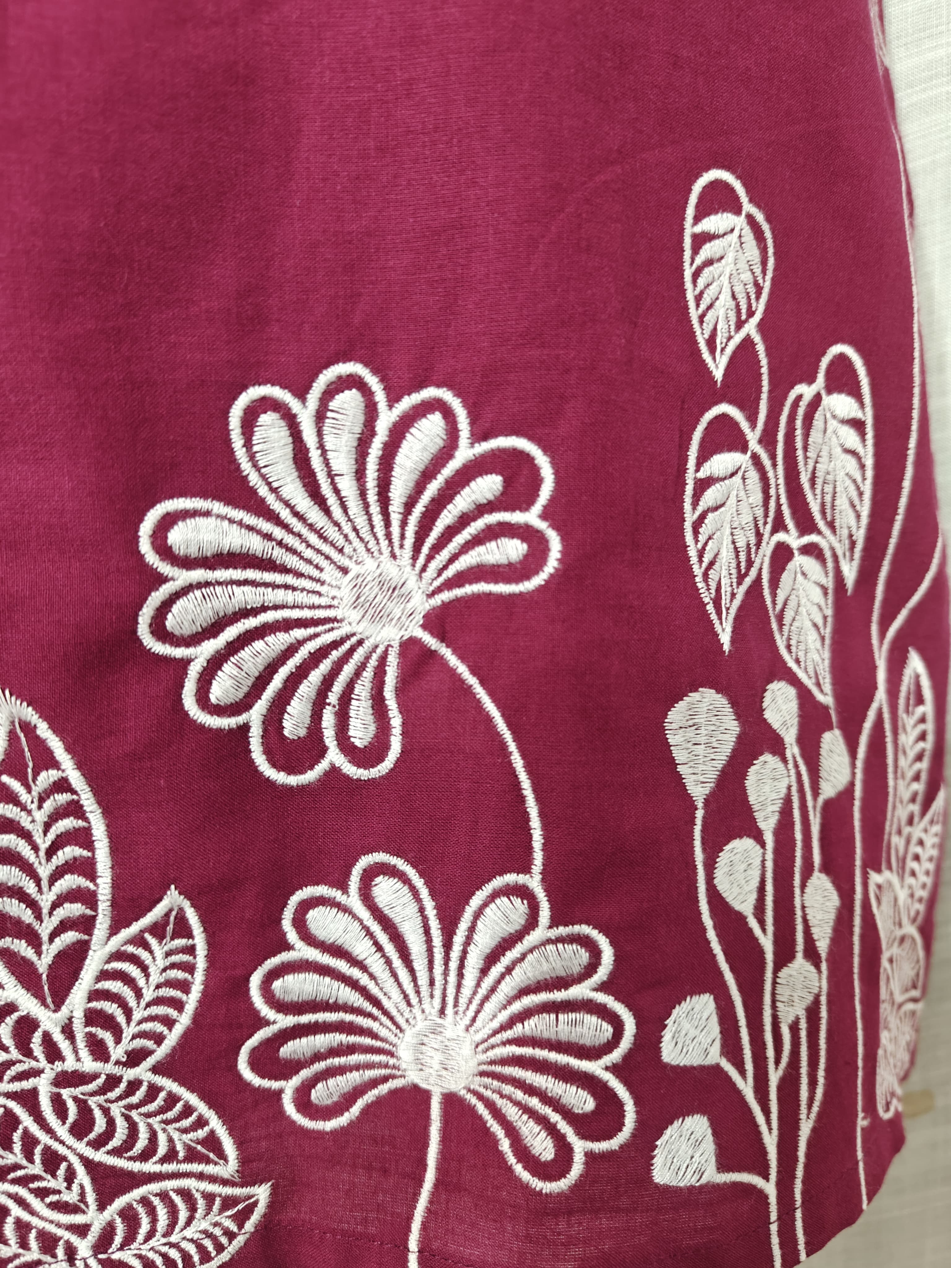 Women’s Premium Maroon Embroidered Kurti Pant Set | Elegant Floral Design | Festive & Casual Wear